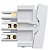 Modulo Interruptor Intermediario 10A 250V Branco 85013 - Imagem 4