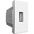 Modulo Tomada USB 2A Bivolt Branco 85148 - Imagem 1