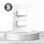 Conjunto Placa 4x2 Com 2 Interruptores Simples 10A 250V Branco 85039 - Imagem 2