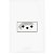 Conjunto Placa 4x2 Com Tomada 20A Branco 85056 - Imagem 1
