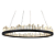 Pendente Led Roca 36W 3000K 2160Lm Preto Transparente BC003B - Imagem 1