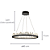 Pendente Led Roca 36W 3000K 2160Lm Preto Transparente BC003B - Imagem 4