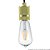 Pendente Socket 1xE27 Bulbo Max 40W Dourado DA002B - Imagem 5