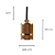 Pendente Socket 1xE27 Bulbo Max 40W Cobre DA002A - Imagem 5