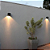 Arandela Dots Square 7,2cmx9,5cmx8cm 1xGU10 Mr16 Max 50W Preto Ip65 DL162B - Imagem 2