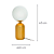 Abajur Cuíca 20cmx43cm Bulbo Max 40W Dourado Branco HL020G - Imagem 4