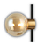 Abajur Tutu 14cmx21cmx32,5cm 1xG9 Max 25W Preto Dourado HL029 - Imagem 5