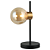 Abajur Tutu 14cmx21cmx32,5cm 1xG9 Max 25W Preto Dourado HL029 - Imagem 1