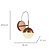 Arandela Led Media 6W 3000K 300Lm 12cmx27,5cm Cobre Transparente HM004E - Imagem 4