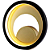 Arandela Led Loop 10W 3000K 330Lm 22cmx5,2cm Preto Dourado HM006BG - Imagem 1