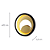 Arandela Led Loop 10W 3000K 330Lm 22cmx5,2cm Preto Dourado HM006BG - Imagem 4