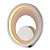 Arandela Led Loop 10W 3000K 330Lm 22cmx5,2cm Cromado Branco HM006CR - Imagem 1