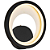 Arandela Led Loop 10W 3000K 330Lm 22cmx5,2cm Preto Branco HM006WB - Imagem 1