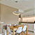 Pendente Led Loop 48W 3000K 1500Lm 62cmx2,2cm Cromado Branco HM009CR - Imagem 2