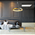 Pendente Led Loop 48W 3000K 1500Lm 62cmx2,2cm Branco Dourado HM009WG - Imagem 2