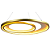 Pendente Led Loop 48W 3000K 1500Lm 62cmx2,2cm Branco Dourado HM009WG - Imagem 1