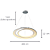 Pendente Led Loop 76W 3000K 3000Lm 82cmx2,2cm Cromado Branco HM010CR - Imagem 4