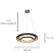 Pendente Led Loop 76W 3000K 3000Lm 82cmx2,2cm Preto Branco HM010WB - Imagem 4