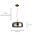 Pendente Led Tempo 10W 3000K 300Lm 33cmx15cm Dourado Fume HM012GS - Imagem 4