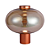 Abajur Led Mirage 1W 3000K 300Lm 36cmx35cm Cobre Champanhe HM015EC - Imagem 1