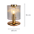 Abajur Tule 15cmx24cm 1xE14 Bolinha Max 4W Dourado Transparente HM014G - Imagem 3