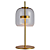 Abajur Led Mia 10W 3000K 300Lm 26cmx56cm Dourado Transparente HM016GC - Imagem 1