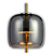 Abajur Led Mia 10W 3000K 300Lm 26cmx56cm Dourado Fume HM016GS - Imagem 5