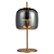 Abajur Led Mia 10W 3000K 300Lm 26cmx56cm Dourado Fume HM016GS - Imagem 1