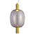 Pendente Led Kira 1W 3000K 300Lm 28cmx56cm Dourado Transparente HM018GC - Imagem 1