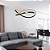 Pendente Led Nodo 36W 3000K 1188Lm 50cmx15cm Preto HM020B - Imagem 2