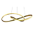 Pendente Led Atom 36W 3000K 1188Lm 63cmx15cm Dourado HM019G - Imagem 1