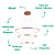 Pendente Led Birdie 3200K 3120lm 80cmx42cm Rose Gold Branco KW002E - Imagem 3