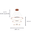 Pendente Led Birdie 3200K 3120lm 80cmx42cm Rose Gold Branco KW002E - Imagem 4