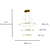 Pendente Led Birdie 39W 3000K 3000Lm 50cmx80cmx42cm Dourado KW004G - Imagem 4