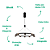 Pendente Led Oto 5W 3000K 2400Lm 82cmx6cm Rose Gold KW005 - Imagem 3