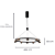 Pendente Led Oto 5W 3000K 2400Lm 82cmx6cm Rose Gold KW005 - Imagem 4