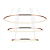 Pendente Led Birdie 45W 3000K 3400Lm 100cmx1cm Rose Gold KW004EL - Imagem 1