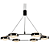 Pendente Led Beep 7,5W 3000K 2300Lm 66cmx6cm Preto KW010CN - Imagem 1