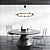 Pendente Led Beep 3000K 2300Lm 66cmx6cm Preto Dourado KW010B - Imagem 2