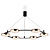 Pendente Led Beep 3000K 2300Lm 66cmx6cm Preto Dourado KW010B - Imagem 1