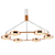 Pendente Led Beep 7,5W 3000K 2300Lm 66cmx6cm Dourado KW010G - Imagem 1