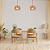 Pendente Wood 22cmx15cm 1xE27 Bulbo Max 40W Cromado Marrom LB001 - Imagem 2