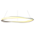 Pendente Led Mobius 36W 3000K 2880Lm 80cmx3cm Branco MOB1PD01BR080 - Imagem 1