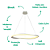Pendente Led Mobius 36W 3000K 2880Lm 80cmx3cm Branco MOB1PD01BR080 - Imagem 3
