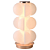 Abajur Led Cloud 3000K 796Lm 18cmx18cmx35cm Dourado ML019 - Imagem 1