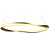 Pendente Led Mobius 36W 3000K 2880Lm 80cmx3cm Dourado MOB1PD01DR080 - Imagem 1
