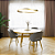 Pendente Led Mobius 36W 3000K 2880Lm 80cmx3cm Dourado MOB1PD01DR080 - Imagem 2