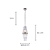 Pendente Sansa 20,5cmx55cm 2xE14 Vela Max 40W Dourado Transparente MR007 - Imagem 4