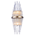 Arandela Sansa 12cmx55cm 2xE14 Vela Max 40W Dourado Transparente MR008 - Imagem 1