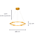 Pendente Led Match Dourado 80cmx3,5cm 72W 3000K 4320Lm MV001 - Imagem 4